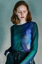 【プランク プロジェクト/PRANK PROJECT】のマルチプリントシアークルートップ / Multi Printed See-through Crew Neck Top MLT3(マルチカラー3)|ID: prp329100003135228 ipo3291000000037006149