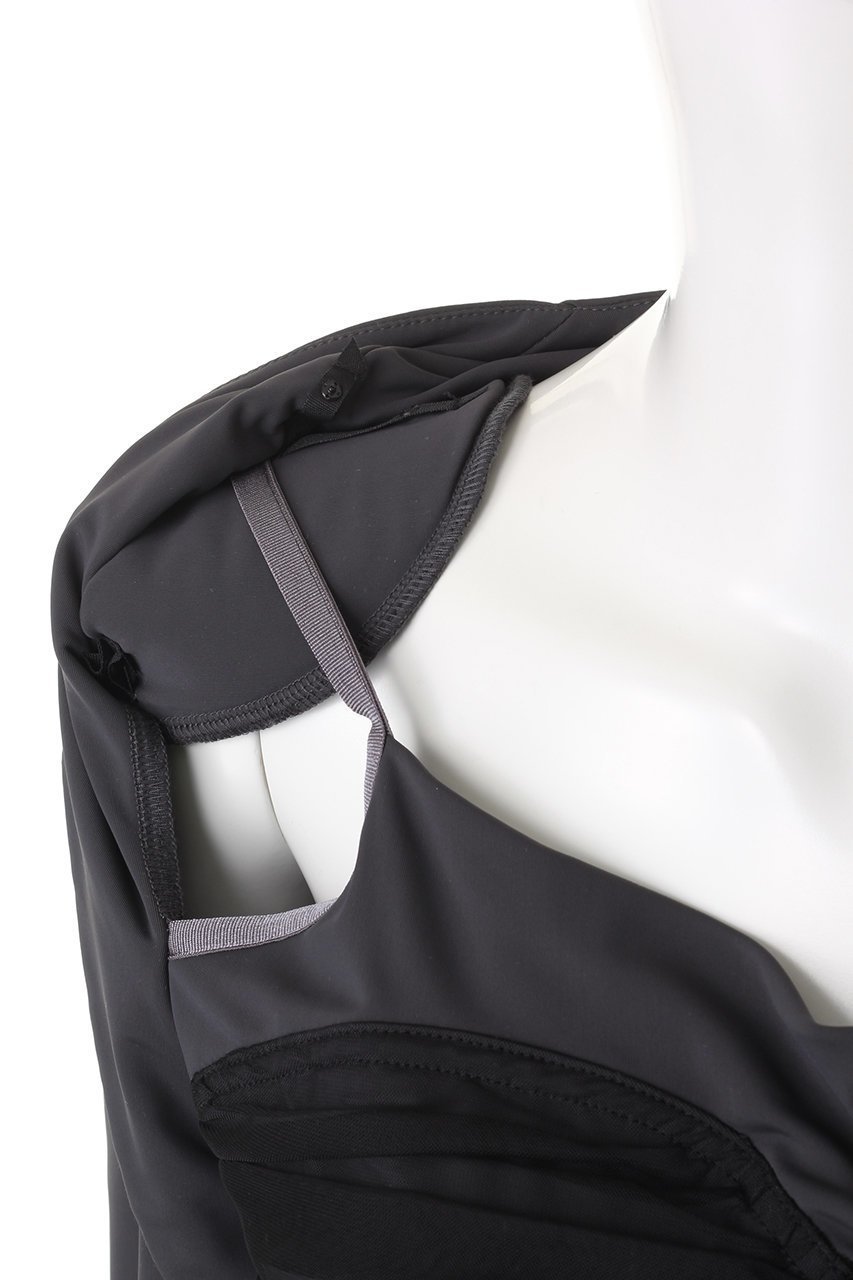 【プランク プロジェクト/PRANK PROJECT】のスキューバギャザービスチェトップ / Scuba-Jersey Gathered Bistier Top 人気、トレンドファッション・服の通販 founy(ファニー) 　ファッション　Fashion　レディースファッション　WOMEN　トップス・カットソー　Tops/Tshirt　キャミソール / ノースリーブ　No Sleeves　シャツ/ブラウス　Shirts/Blouses　ロング / Tシャツ　T-Shirts　カットソー　Cut and Sewn　ビスチェ　Bustier　エレガント 上品　Elegant　カットソー　Cut And Sew　キャミソール　Camisole　コンパクト　Compact　ショルダー　Shoulder　ジップ　Zip　タンク　Tank　チュール　Tulle　トレンド　Trend　水着　Swimsuit　other-6|ID: prp329100003135231 ipo3291000000031416241