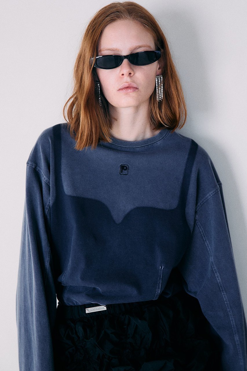 【プランク プロジェクト/PRANK PROJECT】のビスチェオーバーダイロンTEE / Bistier Over Dye Long Sleeve Tee 人気、トレンドファッション・服の通販 founy(ファニー) 　ファッション　Fashion　レディースファッション　Fashion for Women　トップス・カットソー　Cut & Sew Tops　シャツ・ブラウス・オフィスカジュアル　Elegant Blouses & Button-Ups　ロングTシャツ・Tシャツ　Longline T-Shirts & Tees　カットソー・ベーシックTシャツ　Cut-and-Sewn Tops / Stretch Tees & Basics　ビスチェ　Bustiers & Corset Tops / Layered Bustier Style　グラデーション　Gradient, Ombre　ジーンズ　Jeans, Denim Pants　スリーブ　Sleeve, Long Sleeve / Short Sleeve　ビスチェ　Bustier, Corset Top　ビンテージ　Vintage, Retro Style　ボトム　Bottoms, Lower Wear　ロング　Long, Long-Length　other-5|ID: prp329100003135234 ipo3291000000032937408