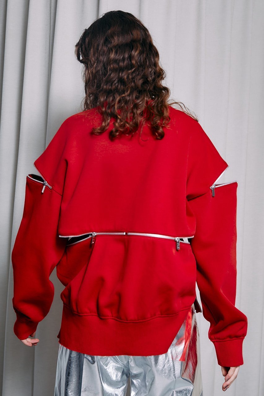 【プランク プロジェクト/PRANK PROJECT】のメニージップダンボールニットトップ / Many Zips Double Knit Top 人気、トレンドファッション・服の通販 founy(ファニー) 　ファッション　Fashion　レディースファッション　Fashion for Women　トップス・カットソー　Cut & Sew Tops　ニット　Knit Tops & Sweaters　カジュアルプルオーバー・ニットトップス　Pullovers & Knit Tops / Casual Pullovers　おすすめ　Recommended / Our Picks　インナー　Innerwear　ダブル　Double, Double-Breasted　フェイス　Face, Facial Design　フラット　Flat, Flat Shoes　other-5|ID: prp329100003135235 ipo3291000000032961387
