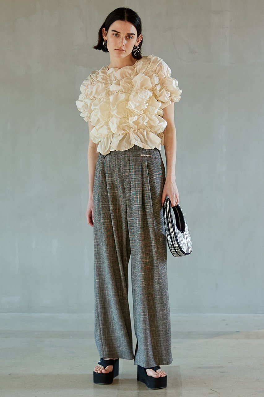 【プランク プロジェクト/PRANK PROJECT】のしぼりプリーツ2WAYトップ / Wrung Pleats Two-way Top 人気、トレンドファッション・服の通販 founy(ファニー) ファッション Fashion レディースファッション Fashion for Women トップス・カットソー Cut & Sew Tops シャツ・ブラウス・オフィスカジュアル Elegant Blouses & Button-Ups カーディガン Cardigan, Knitwear シャーリング Shirring, Ruched ショート Short, Short Length シルク Silk, 100% Silk シンプル Simple, Minimal ストレッチ Stretch, Stretchy Fabric スリーブ Sleeve, Long Sleeve / Short Sleeve セットアップ Set-Up, Coordinated Outfit プリーツ Pleats, Pleated 帽子 Hat, Headwear other-8|ID: prp329100003135236 ipo3291000000032940053