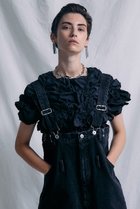 【プランク プロジェクト/PRANK PROJECT】のしぼりプリーツ2WAYトップ / Wrung Pleats Two-way Top BLK(ブラック)|ID: prp329100003135236 ipo3291000000036878375