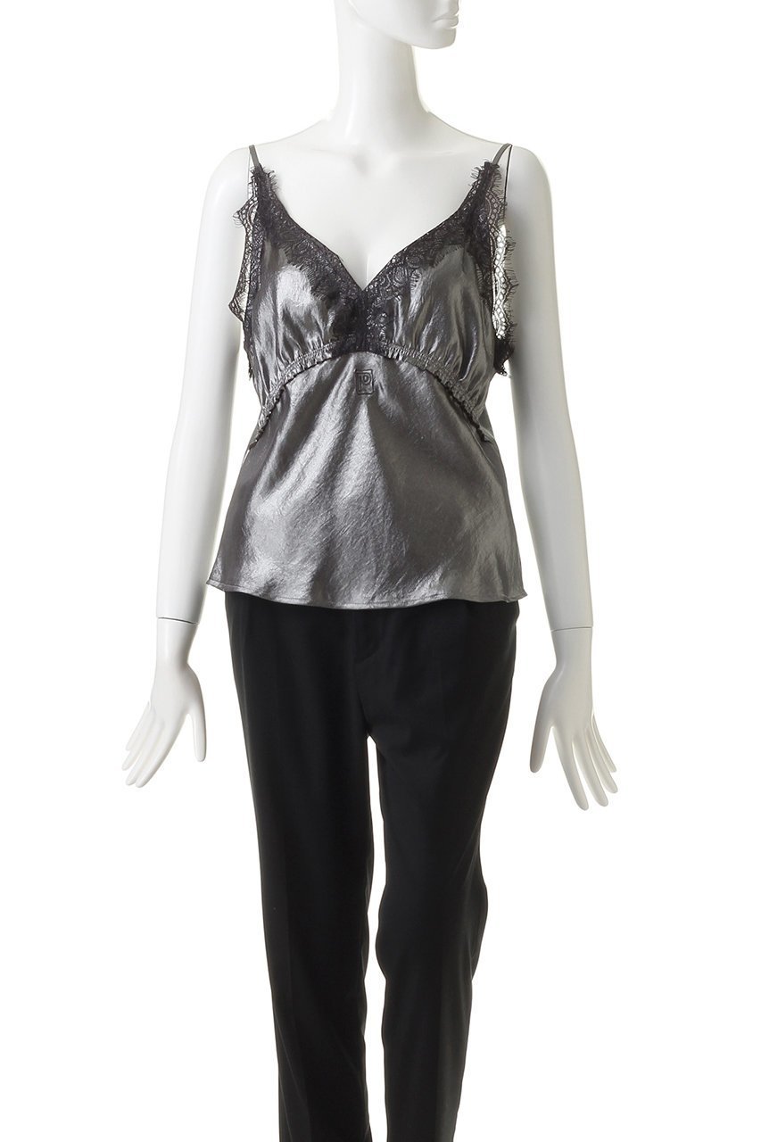 【プランク プロジェクト/PRANK PROJECT】のメタリックレースキャミソール / Metallic Lace Camisole 人気、トレンドファッション・服の通販 founy(ファニー) 　ファッション　Fashion　レディースファッション　WOMEN　トップス・カットソー　Tops/Tshirt　キャミソール / ノースリーブ　No Sleeves　シャツ/ブラウス　Shirts/Blouses　ロング / Tシャツ　T-Shirts　カットソー　Cut and Sewn　おすすめ　Recommend　キャミソール　Camisole　サテン　Satin　ジャケット　Jacket　スポーティ　Sporty　タンク　Tank　タンブラー　Tumbler　フロント　Front　ミックス　Mix　レース　Race　ヴィンテージ　Vintage　other-2|ID: prp329100003135237 ipo3291000000031412417