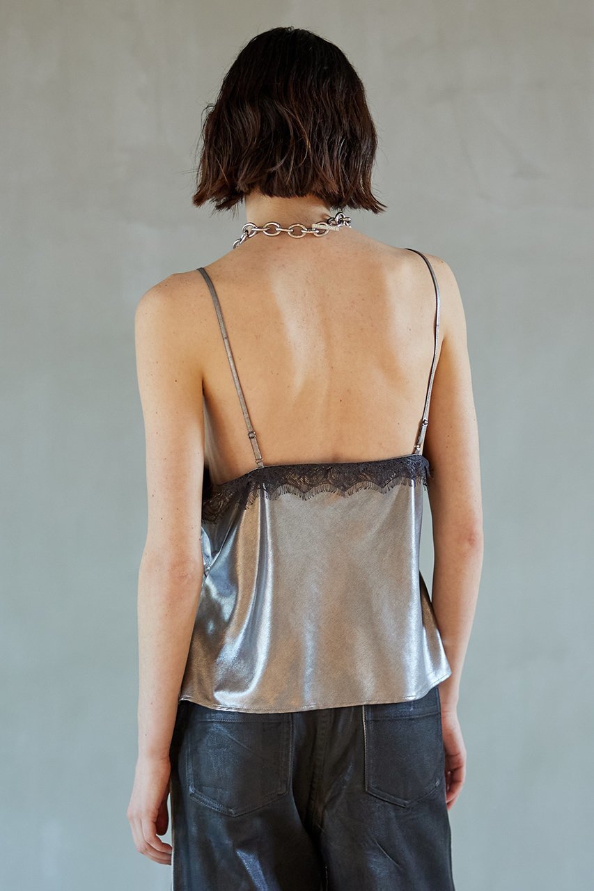 【プランク プロジェクト/PRANK PROJECT】のメタリックレースキャミソール / Metallic Lace Camisole 人気、トレンドファッション・服の通販 founy(ファニー) 　ファッション　Fashion　レディースファッション　WOMEN　トップス・カットソー　Tops/Tshirt　キャミソール / ノースリーブ　No Sleeves　シャツ/ブラウス　Shirts/Blouses　ロング / Tシャツ　T-Shirts　カットソー　Cut and Sewn　おすすめ　Recommend　キャミソール　Camisole　サテン　Satin　ジャケット　Jacket　スポーティ　Sporty　タンク　Tank　タンブラー　Tumbler　フロント　Front　ミックス　Mix　レース　Race　ヴィンテージ　Vintage　other-8|ID: prp329100003135237 ipo3291000000031412429