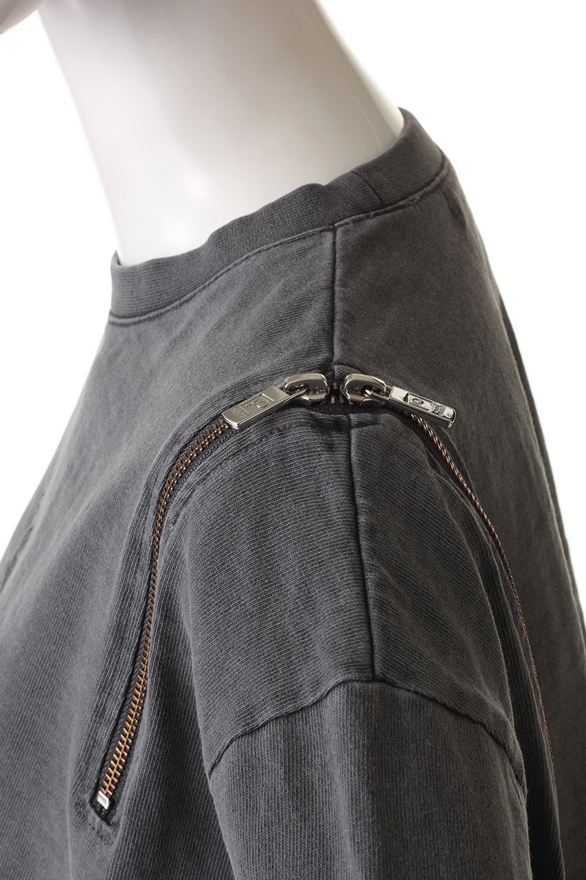 【プランク プロジェクト/PRANK PROJECT】のロゴエンブロイダリーピグメントオーバートップ / Logo Embroidery Pigment Over Top 人気、トレンドファッション・服の通販 founy(ファニー) ファッション Fashion レディースファッション Fashion for Women トップス・カットソー Cut & Sew Tops ニット Knit Tops & Sweaters カジュアルプルオーバー・ニットトップス Pullovers & Knit Tops / Casual Pullovers おすすめ Recommended / Our Picks ショート Short, Short Length ジップ Zip, Zipper ヴィンテージ Vintage Style other-6|ID: prp329100003135238 ipo3291000000034421732