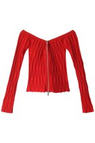 【プランク プロジェクト/PRANK PROJECT】のオフショルジップニット / Off Shoulder Zip Knit 人気、トレンドファッション・服の通販 founy(ファニー) ファッション Fashion レディースファッション Fashion for Women トップス・カットソー Cut & Sew Tops ニット Knit Tops & Sweaters カジュアルプルオーバー・ニットトップス Pullovers & Knit Tops / Casual Pullovers おすすめ Recommended / Our Picks インナー Innerwear タンク Tank Top, Sleeveless Top フロント Front, Front Design thumbnail RED(レッド)|ID: prp329100003135239 ipo3291000000036098954