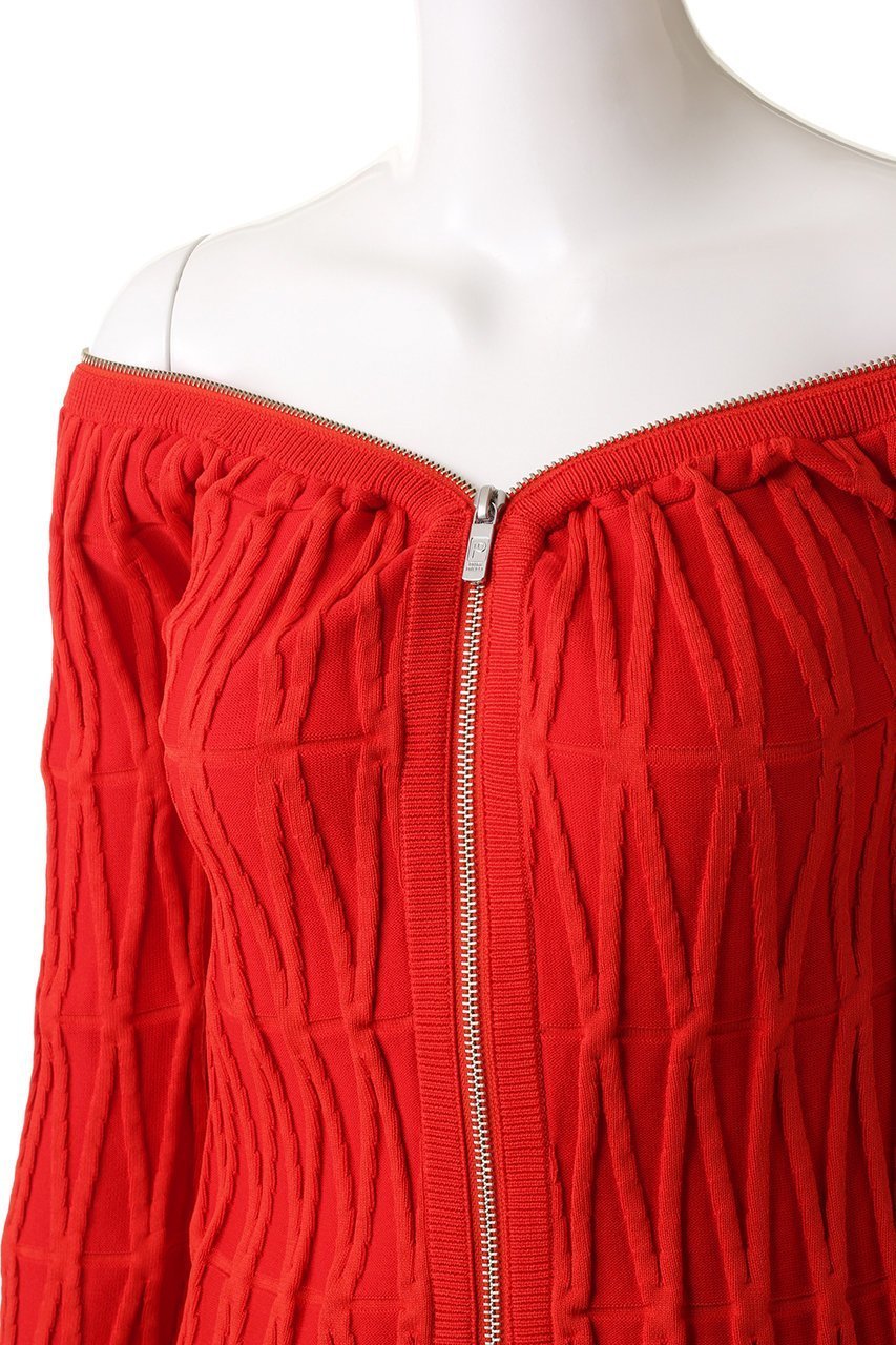 【プランク プロジェクト/PRANK PROJECT】のオフショルジップニット / Off Shoulder Zip Knit 人気、トレンドファッション・服の通販 founy(ファニー) 　ファッション　Fashion　レディースファッション　Fashion for Women　トップス・カットソー　Cut & Sew Tops　ニット　Knit Tops & Sweaters　カジュアルプルオーバー・ニットトップス　Pullovers & Knit Tops / Casual Pullovers　おすすめ　Recommended / Our Picks　インナー　Innerwear　タンク　Tank Top, Sleeveless Top　フロント　Front, Front Design　other-5|ID: prp329100003135239 ipo3291000000036098958