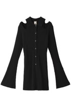 【プランク プロジェクト/PRANK PROJECT】のショルダースリットニットシャツ / Shoulder Slit Knit Shirt BLK(ブラック)|ID: prp329100003135241 ipo3291000000035656396
