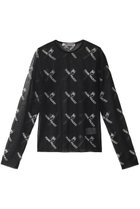【プランク プロジェクト/PRANK PROJECT】のシースルーロゴジャガードニット / See-through Logo Jacquard Knit BLK(ブラック)|ID: prp329100003135242 ipo3291000000032960975