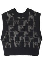 【プランク プロジェクト/PRANK PROJECT】のピーベスト / P Vest 人気、トレンドファッション・服の通販 founy(ファニー) ファッション Fashion レディースファッション Fashion for Women トップス・カットソー Cut & Sew Tops ニット Knit Tops & Sweaters ベスト&ジレ / 重ね着スタイル Vests & Gilets カジュアルプルオーバー・ニットトップス Pullovers & Knit Tops / Casual Pullovers おすすめ Recommended / Our Picks コンパクト Compact, Small Size シルバー Silver, Metallic Silver ジップ Zip, Zipper ストレッチ Stretch, Stretchy Fabric スリーブ Sleeve, Long Sleeve / Short Sleeve セットアップ Set-Up, Coordinated Outfit バランス Balance, Style Balance フレンチ French, French Style ベスト Vest, Waistcoat ボトム Bottoms, Lower Wear ループ Loop, Loop Knit thumbnail BLK(ブラック)|ID: prp329100003135243 ipo3291000000036499894