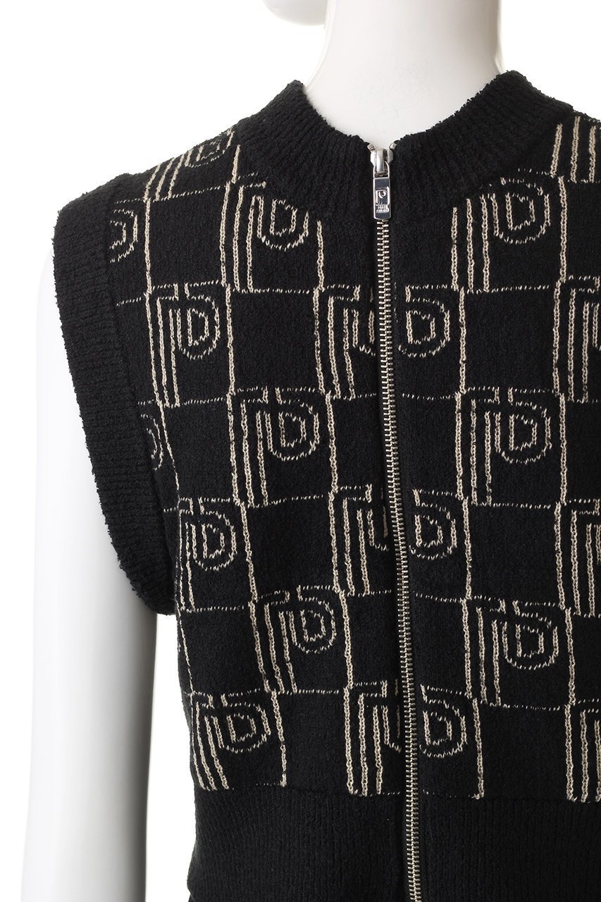 【プランク プロジェクト/PRANK PROJECT】のピーベスト / P Vest 人気、トレンドファッション・服の通販 founy(ファニー) 　ファッション　Fashion　レディースファッション　Fashion for Women　トップス・カットソー　Cut & Sew Tops　ニット　Knit Tops & Sweaters　ベスト&ジレ / 重ね着スタイル　Vests & Gilets　カジュアルプルオーバー・ニットトップス　Pullovers & Knit Tops / Casual Pullovers　おすすめ　Recommended / Our Picks　コンパクト　Compact, Small Size　シルバー　Silver, Metallic Silver　ジップ　Zip, Zipper　ストレッチ　Stretch, Stretchy Fabric　スリーブ　Sleeve, Long Sleeve / Short Sleeve　セットアップ　Set-Up, Coordinated Outfit　バランス　Balance, Style Balance　フレンチ　French, French Style　ベスト　Vest, Waistcoat　ボトム　Bottoms, Lower Wear　ループ　Loop, Loop Knit　other-5|ID: prp329100003135243 ipo3291000000036499899