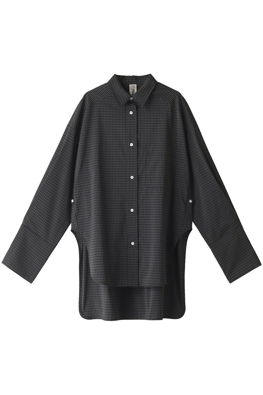 【プランク プロジェクト/PRANK PROJECT】のマルチファブリックオーバーシャツ / Multi Fabric Over Shirt インテリア・キッズ・メンズ・レディースファッション・服の通販 founy(ファウニー) 　ファッション　Fashion　レディースファッション　Fashion for Women　トップス・カットソー　Cut & Sew Tops　シャツ・ブラウス・オフィスカジュアル　Elegant Blouses & Button-Ups　ウォッシャブル　Machine Washable　春　Spring　吸水　Absorbent, Quick-Dry　シェイプ　Shape, Slim Fit　シルク　Silk, 100% Silk　シンプル　Simple, Minimal　ストレッチ　Stretch, Stretchy Fabric　スリーブ　Sleeve, Long Sleeve / Short Sleeve　チェック　Check, Plaid, Tartan　ロング　Long, Long-Length　MLT1(マルチカラー1)|ID: prp329100003135244 ipo3291000000036726303