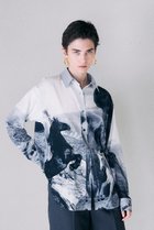 【プランク プロジェクト/PRANK PROJECT】のホースプリントオーバーシャツ / Horse Printed Over Shirt BLK(ブラック)|ID:prp329100003135247
