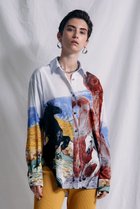 【プランク プロジェクト/PRANK PROJECT】のホースプリントオーバーシャツ / Horse Printed Over Shirt MLT1(マルチカラー1)|ID:prp329100003135247
