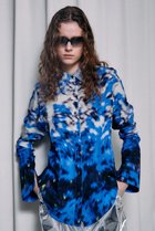 【プランク プロジェクト/PRANK PROJECT】のアブストラクトフラワーシャツ / Abstract Flower Shirt BLU(ブルー)|ID:prp329100003135248