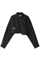 【プランク プロジェクト/PRANK PROJECT】の2WAYガーターショートレングスシャツ / Two-way Garter Short-length Shirt BLK(ブラック)|ID: prp329100003135250 ipo3291000000036402917