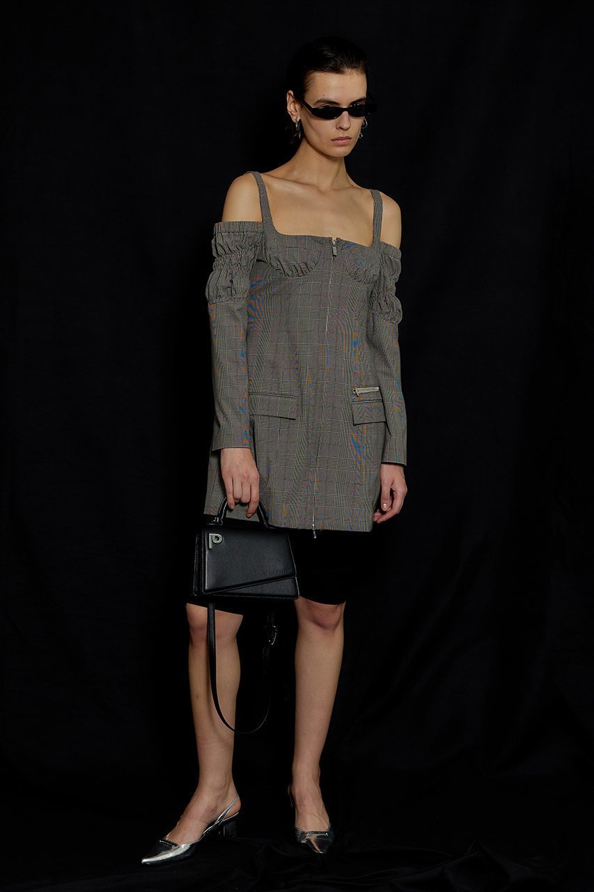 【プランク プロジェクト/PRANK PROJECT】のオフショルダービスチェトップス / Off Shoulder Bistier Top 人気、トレンドファッション・服の通販 founy(ファニー) 　ファッション　Fashion　レディースファッション　Fashion for Women　トップス・カットソー　Cut & Sew Tops　シャツ・ブラウス・オフィスカジュアル　Elegant Blouses & Button-Ups　ビスチェ　Bustiers & Corset Tops / Layered Bustier Style　おすすめ　Recommended / Our Picks　ジャケット　Jacket, Outerwear　ストレッチ　Stretch, Stretchy Fabric　スリット　Slit, Slit Detail　スリーブ　Sleeve, Long Sleeve / Short Sleeve　セットアップ　Set-Up, Coordinated Outfit　デニム　Denim, Jeans Material　ロング　Long, Long-Length　other-7|ID: prp329100003135253 ipo3291000000032943518