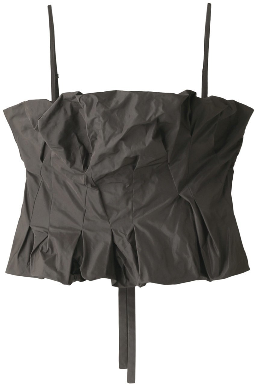 【プランク プロジェクト/PRANK PROJECT】のボリュームタフタビスチェ / Voluminous Taffeta Bistier インテリア・キッズ・メンズ・レディースファッション・服の通販 founy(ファウニー) 　ファッション　Fashion　レディースファッション　Fashion for Women　トップス・カットソー　Cut & Sew Tops　キャミソール&ノースリーブ　Camisoles & Sleeveless Tops　シャツ・ブラウス・オフィスカジュアル　Elegant Blouses & Button-Ups　ロングTシャツ・Tシャツ　Longline T-Shirts & Tees　カットソー・ベーシックTシャツ　Cut-and-Sewn Tops / Stretch Tees & Basics　ビスチェ　Bustiers & Corset Tops / Layered Bustier Style　おすすめ　Recommended / Our Picks　インナー　Innerwear　キャミソール　Camisole, Spaghetti Strap Top　シェイプ　Shape, Slim Fit　ストリング　String, Drawstring　タフタ　Taffeta, Structured Fabric　タンク　Tank Top, Sleeveless Top　ビスチェ　Bustier, Corset Top　軽量　Lightweight, Ultra Light　GRY(グレー)|ID: prp329100003135256 ipo3291000000036989511