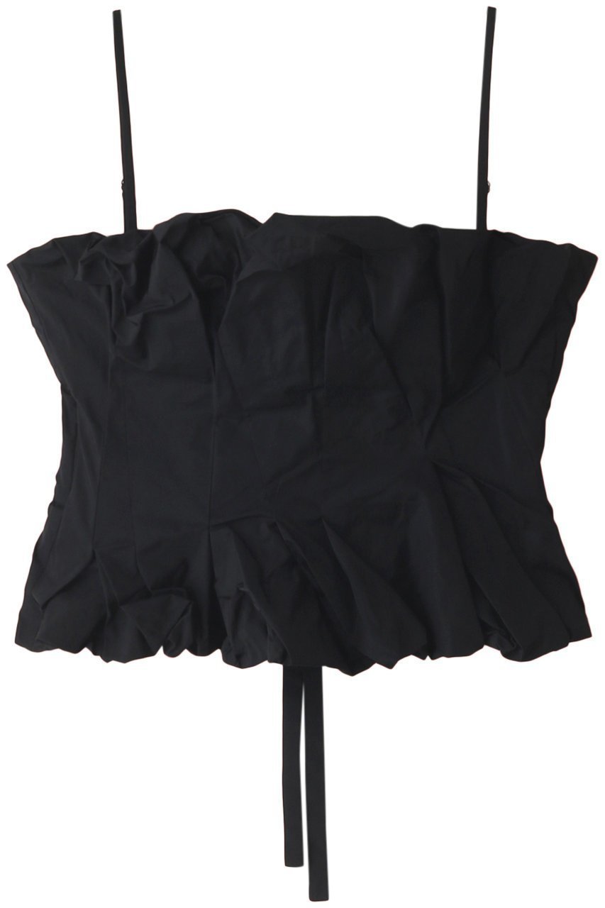 【プランク プロジェクト/PRANK PROJECT】のボリュームタフタビスチェ / Voluminous Taffeta Bistier インテリア・キッズ・メンズ・レディースファッション・服の通販 founy(ファウニー) 　ファッション　Fashion　レディースファッション　Fashion for Women　トップス・カットソー　Cut & Sew Tops　キャミソール&ノースリーブ　Camisoles & Sleeveless Tops　シャツ・ブラウス・オフィスカジュアル　Elegant Blouses & Button-Ups　ロングTシャツ・Tシャツ　Longline T-Shirts & Tees　カットソー・ベーシックTシャツ　Cut-and-Sewn Tops / Stretch Tees & Basics　ビスチェ　Bustiers & Corset Tops / Layered Bustier Style　おすすめ　Recommended / Our Picks　インナー　Innerwear　キャミソール　Camisole, Spaghetti Strap Top　シェイプ　Shape, Slim Fit　ストリング　String, Drawstring　タフタ　Taffeta, Structured Fabric　タンク　Tank Top, Sleeveless Top　ビスチェ　Bustier, Corset Top　軽量　Lightweight, Ultra Light　BLK(ブラック)|ID: prp329100003135256 ipo3291000000036989513