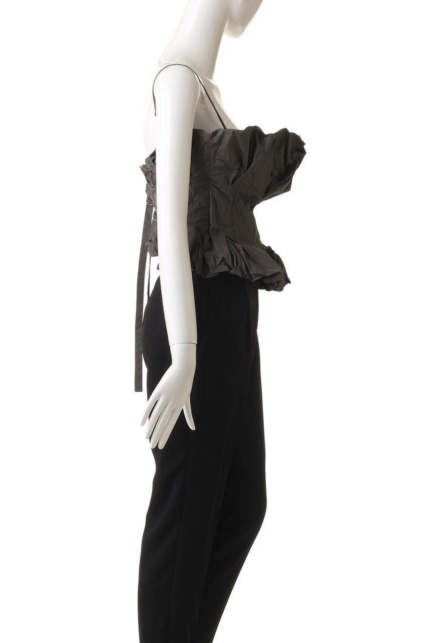 【プランク プロジェクト/PRANK PROJECT】のボリュームタフタビスチェ / Voluminous Taffeta Bistier 大人の最旬トレンドファッション＆コーディネート founy(ファウニー) 　ファッション　Fashion　レディースファッション　Fashion for Women　トップス・カットソー　Cut & Sew Tops　キャミソール&ノースリーブ　Camisoles & Sleeveless Tops　シャツ・ブラウス・オフィスカジュアル　Elegant Blouses & Button-Ups　ロングTシャツ・Tシャツ　Longline T-Shirts & Tees　カットソー・ベーシックTシャツ　Cut-and-Sewn Tops / Stretch Tees & Basics　ビスチェ　Bustiers & Corset Tops / Layered Bustier Style　おすすめ　Recommended / Our Picks　インナー　Innerwear　キャミソール　Camisole, Spaghetti Strap Top　シェイプ　Shape, Slim Fit　ストリング　String, Drawstring　タフタ　Taffeta, Structured Fabric　タンク　Tank Top, Sleeveless Top　ビスチェ　Bustier, Corset Top　軽量　Lightweight, Ultra Light　other-3|ID: prp329100003135256 ipo3291000000036989518