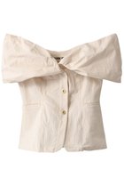 【プランク プロジェクト/PRANK PROJECT】のワッシャーリップストップオフショルビスチェ / Washed Rip-stop Off Shoulder Bistier WHT(ホワイト)|ID: prp329100003135257 ipo3291000000036402954