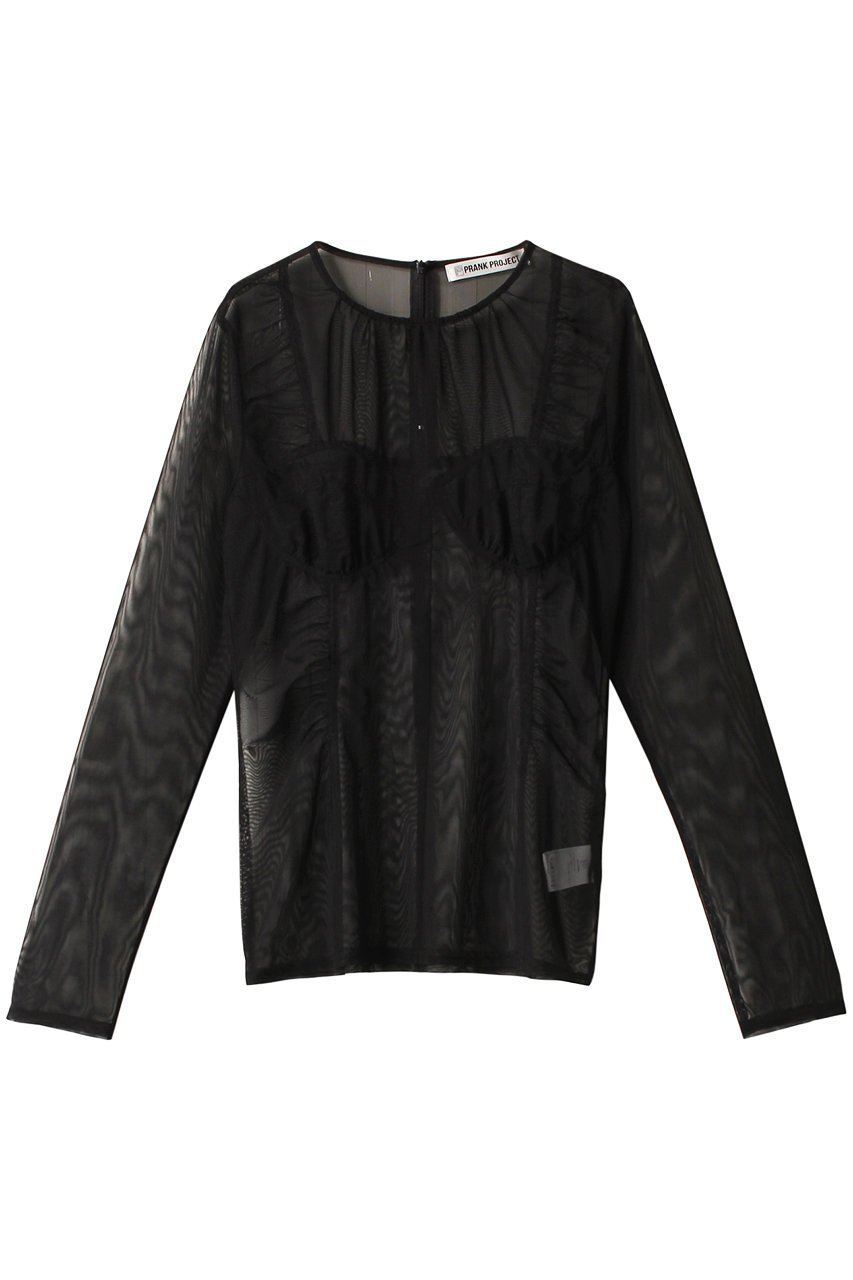 【プランク プロジェクト/PRANK PROJECT】のブラカップチュールトップ / Barassiere Cup Tulle Top 人気、トレンドファッション・服の通販 founy(ファニー) 　ファッション　Fashion　レディースファッション　Fashion for Women　トップス・カットソー　Cut & Sew Tops　キャミソール&ノースリーブ　Camisoles & Sleeveless Tops　シャツ・ブラウス・オフィスカジュアル　Elegant Blouses & Button-Ups　ロングTシャツ・Tシャツ　Longline T-Shirts & Tees　カットソー・ベーシックTシャツ　Cut-and-Sewn Tops / Stretch Tees & Basics　インナー　Innerwear　キャミソール　Camisole, Spaghetti Strap Top　ギャザー　Gathered, Ruffled　ストレッチ　Stretch, Stretchy Fabric　タンク　Tank Top, Sleeveless Top　チュール　Tulip, Tulip Motif　夏　Summer　 other-1|ID: prp329100003135260 ipo3291000000032838283