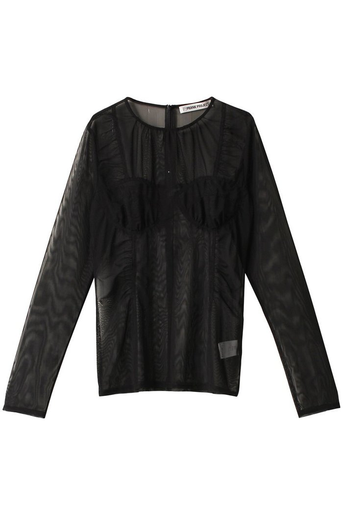 【プランク プロジェクト/PRANK PROJECT】のブラカップチュールトップ / Barassiere Cup Tulle Top インテリア・キッズ・メンズ・レディースファッション・服の通販 founy(ファニー) https://founy.com/ ファッション Fashion レディースファッション Fashion for Women トップス・カットソー Cut & Sew Tops キャミソール&ノースリーブ Camisoles & Sleeveless Tops シャツ・ブラウス・オフィスカジュアル Elegant Blouses & Button-Ups ロングTシャツ・Tシャツ Longline T-Shirts & Tees カットソー・ベーシックTシャツ Cut-and-Sewn Tops / Stretch Tees & Basics インナー Innerwear キャミソール Camisole, Spaghetti Strap Top ギャザー Gathered, Ruffled ストレッチ Stretch, Stretchy Fabric タンク Tank Top, Sleeveless Top チュール Tulip, Tulip Motif 夏 Summer |ID: prp329100003135260 ipo3291000000036974440