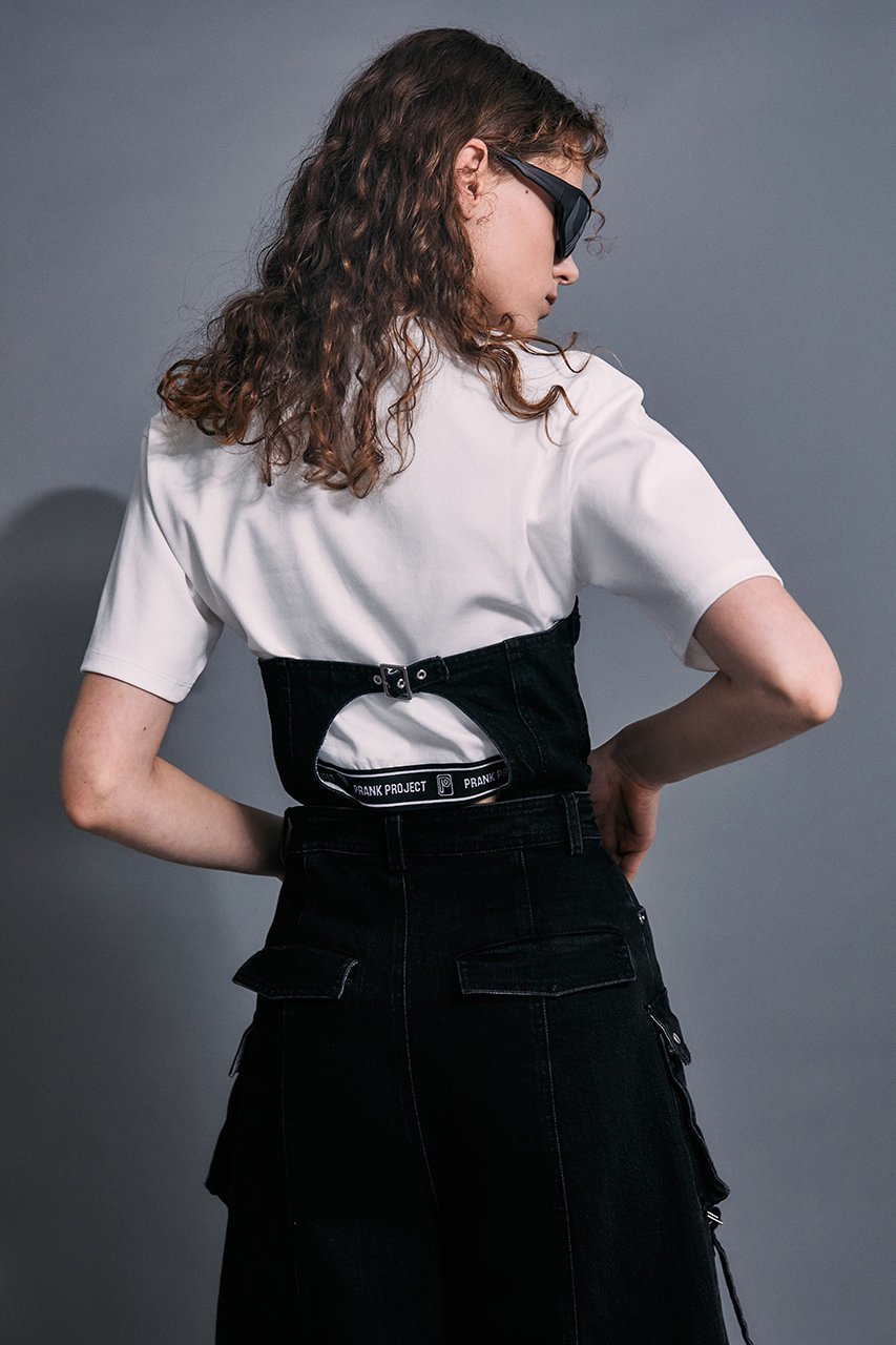【プランク プロジェクト/PRANK PROJECT】のデニムカーゴオールインワン / Denim Cargo Suspender Jumpsuit インテリア・キッズ・メンズ・レディースファッション・服の通販 founy(ファニー) 　ファッション　Fashion　レディースファッション　WOMEN　パンツ　Pants　ダウン　Down　デニム　Denim　ビスチェ　Bustier　フェミニン　Feminine　マニッシュ　Mannish　ヴィンテージ　Vintage　夏　Summer　BLK(ブラック)|ID: prp329100003135262 ipo3291000000021225642