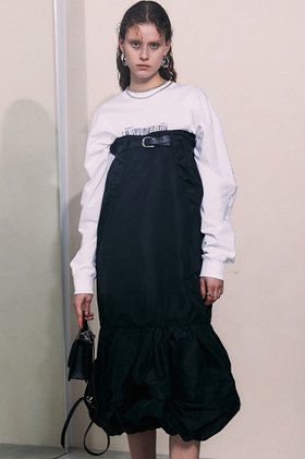 PRANK PROJECT/プランク プロジェクト】の透かしリブニットワンピース Transparent Rib Knit  Dress&2WAYタフタストラップワンピース Two-way Taffeta Shoulder Strap Dress  おすすめ！人気、トレンド、レディースファッションの通販 | おすすめのファッション通販アイテム ...