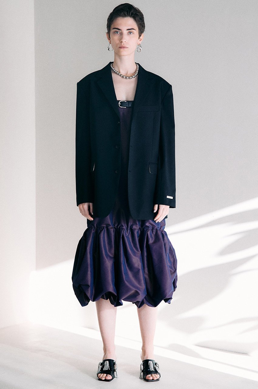 【プランク プロジェクト/PRANK PROJECT】の2WAYタフタストラップワンピース / Two-way Taffeta Shoulder Strap Dress 人気、トレンドファッション・服の通販 founy(ファニー) 　ファッション　Fashion　レディースファッション　Fashion for Women　ワンピース　Dresses　フォーマル・パーティードレス・結婚式用ドレス　Elegant & Casual Dresses　チュニック　Tunic Tops & Dresses　キャミワンピース　Cami Dress, Slip Dress　シャンブレー　Chambray, Denim-Like Fabric　チュニック　Tunic, Long Top　パープル　Purple, Violet　フェミニン　Feminine, Girly　マニッシュ　Mannish, Boyish　ロング　Long, Long-Length　エレガント 上品　Elegant　other-8|ID: prp329100003135269 ipo3291000000032903360