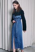 【プランク プロジェクト/PRANK PROJECT】のテーラードデニムワンピース / Tailored Denim Dress BLU(ブルー)|ID:prp329100003135271