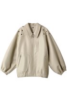 【プランク プロジェクト/PRANK PROJECT】のスタッズオーバーブルゾン / Studs Over Blouson 人気、トレンドファッション・服の通販 founy(ファニー) ファッション Fashion レディースファッション Fashion for Women アウター Coat / Outerwear Collection レディースジャケット・軽アウター Jackets ブルゾンジャケット・スポーティアウター Blouson Jackets おすすめ Recommended / Our Picks シンプル Simple, Minimal ジャケット Jacket, Outerwear デニム Denim, Jeans Material バランス Balance, Style Balance フェイクレザー Faux Leather, PU Leather ブルゾン Blouson, Bomber Jacket ヨーク Yoke, Yoke Design thumbnail WHT(ホワイト)|ID: prp329100003135274 ipo3291000000035491840