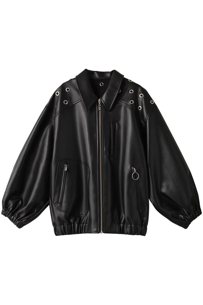 【プランク プロジェクト/PRANK PROJECT】のスタッズオーバーブルゾン / Studs Over Blouson インテリア・キッズ・メンズ・レディースファッション・服の通販 founy(ファニー) https://founy.com/ ファッション Fashion レディースファッション Fashion for Women アウター Coat / Outerwear Collection レディースジャケット・軽アウター Jackets ブルゾンジャケット・スポーティアウター Blouson Jackets おすすめ Recommended / Our Picks シンプル Simple, Minimal ジャケット Jacket, Outerwear デニム Denim, Jeans Material バランス Balance, Style Balance フェイクレザー Faux Leather, PU Leather ブルゾン Blouson, Bomber Jacket ヨーク Yoke, Yoke Design |ID: prp329100003135274 ipo3291000000036759419