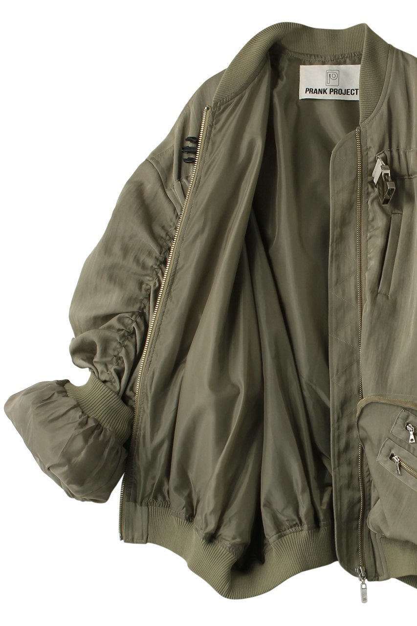 【プランク プロジェクト/PRANK PROJECT】のボンバージャケット / Bomber Jacket 人気、トレンドファッション・服の通販 founy(ファニー) 　ファッション　Fashion　レディースファッション　Fashion for Women　アウター　Coat / Outerwear Collection　レディースジャケット・軽アウター　Jackets　ブルゾンジャケット・スポーティアウター　Blouson Jackets　ギャザー　Gathered, Ruffled　ジャケット　Jacket, Outerwear　ブルゾン　Blouson, Bomber Jacket　ポケット　Pocket, Pocket Detail　エレガント 上品　Elegant　other-6|ID: prp329100003135275 ipo3291000000032967007