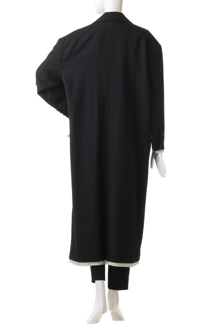 【プランク プロジェクト/PRANK PROJECT】のピークドカラービッグチェスターコート / Peaked Collar Big Chester Coat 人気、トレンドファッション・服の通販 founy(ファニー) 　ファッション　Fashion　レディースファッション　Fashion for Women　アウター　Coat / Outerwear Collection　コート・ロングコート・ピーコート　Long Coats, Peacoats & More　チェスターコート・ロング丈アウター　Chester Coats / Chesterfield Long Coats　おすすめ　Recommended / Our Picks　キャップ　Cap, Baseball Cap　サマー　Summer, Summer Style　ストライプ　Stripe, Striped Pattern　チェスターコート　Chester Coat, Long Coat　ツイスト　Tweed, Tweed Fabric　デニム　Denim, Jeans Material　ロング　Long, Long-Length　ワイド　Wide, Wide Fit　日本製　Made In Japan　無地　Plain, Solid Color　other-4|ID: prp329100003135279 ipo3291000000035686354