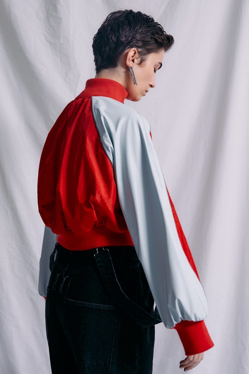 【プランク プロジェクト/PRANK PROJECT】のZIPギャザーショートジャケット / Zip Gathered Short Jacket 人気、トレンドファッション・服の通販 founy(ファニー) 　ファッション　Fashion　レディースファッション　Fashion for Women　アウター　Coat / Outerwear Collection　レディースジャケット・軽アウター　Jackets　ギャザー　Gathered, Ruffled　コンパクト　Compact, Small Size　ショート　Short, Short Length　ジャケット　Jacket, Outerwear　スポーティ　Sporty, Casual Athletic　セットアップ　Set-Up, Coordinated Outfit　ドッキング　Docking, Mixed Material　バルーン　Balloon, Balloon Silhouette　ボトム　Bottoms, Lower Wear　マニッシュ　Mannish, Boyish　ワッシャー　Washer, Crinkled Finish　エレガント 上品　Elegant　other-5|ID: prp329100003135281 ipo3291000000032914930