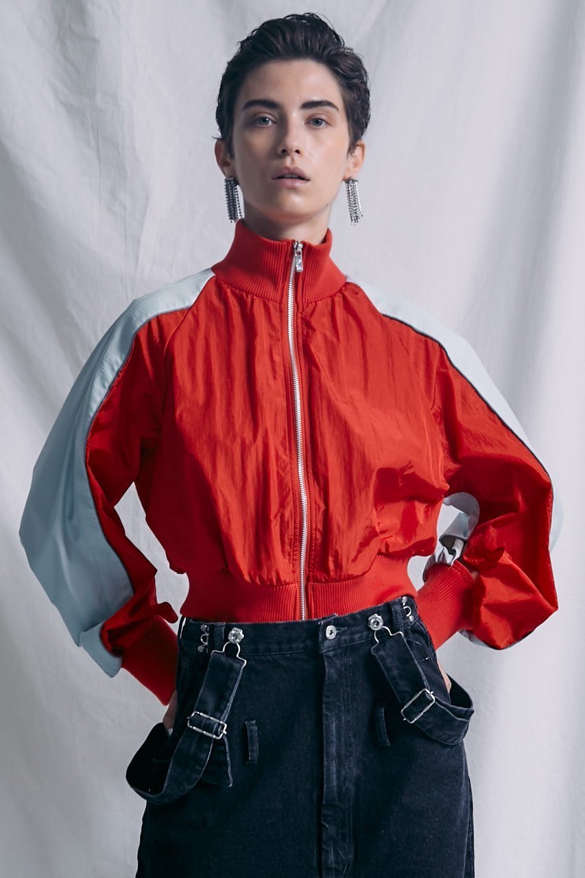 【プランク プロジェクト/PRANK PROJECT】のZIPギャザーショートジャケット / Zip Gathered Short Jacket 人気、トレンドファッション・服の通販 founy(ファニー) 　ファッション　Fashion　レディースファッション　Fashion for Women　アウター　Coat / Outerwear Collection　レディースジャケット・軽アウター　Jackets　ギャザー　Gathered, Ruffled　コンパクト　Compact, Small Size　ショート　Short, Short Length　ジャケット　Jacket, Outerwear　スポーティ　Sporty, Casual Athletic　セットアップ　Set-Up, Coordinated Outfit　ドッキング　Docking, Mixed Material　バルーン　Balloon, Balloon Silhouette　ボトム　Bottoms, Lower Wear　マニッシュ　Mannish, Boyish　ワッシャー　Washer, Crinkled Finish　エレガント 上品　Elegant　other-7|ID: prp329100003135281 ipo3291000000032914945