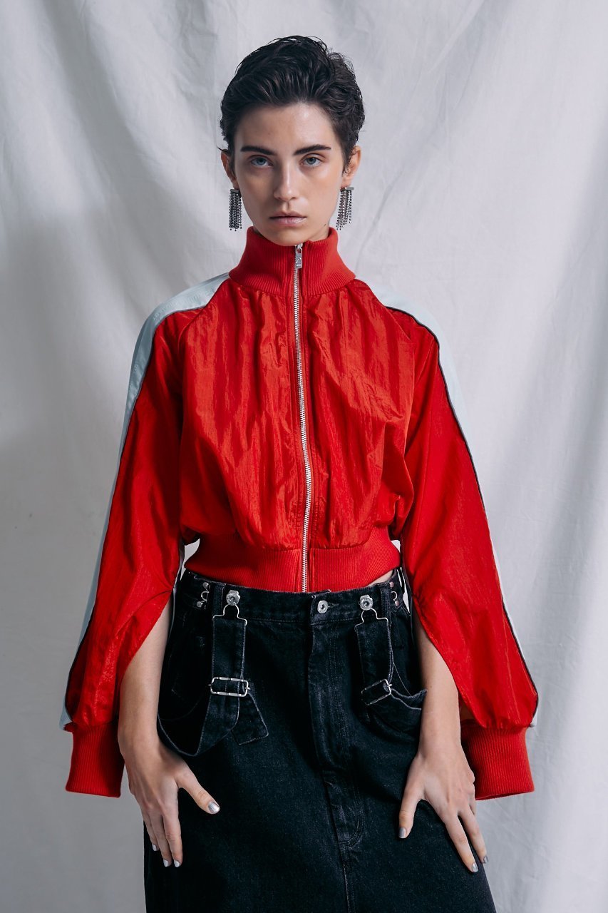 【プランク プロジェクト/PRANK PROJECT】のZIPギャザーショートジャケット / Zip Gathered Short Jacket 人気、トレンドファッション・服の通販 founy(ファニー) 　ファッション　Fashion　レディースファッション　Fashion for Women　アウター　Coat / Outerwear Collection　レディースジャケット・軽アウター　Jackets　ギャザー　Gathered, Ruffled　コンパクト　Compact, Small Size　ショート　Short, Short Length　ジャケット　Jacket, Outerwear　スポーティ　Sporty, Casual Athletic　セットアップ　Set-Up, Coordinated Outfit　ドッキング　Docking, Mixed Material　バルーン　Balloon, Balloon Silhouette　ボトム　Bottoms, Lower Wear　マニッシュ　Mannish, Boyish　ワッシャー　Washer, Crinkled Finish　エレガント 上品　Elegant　other-4|ID: prp329100003135281 ipo3291000000035721461