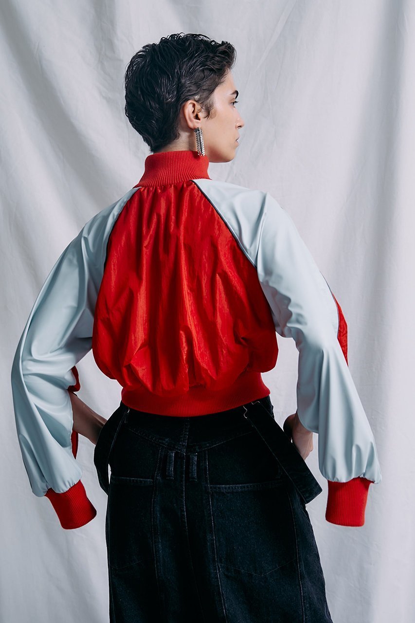 【プランク プロジェクト/PRANK PROJECT】のZIPギャザーショートジャケット / Zip Gathered Short Jacket 人気、トレンドファッション・服の通販 founy(ファニー) 　ファッション　Fashion　レディースファッション　Fashion for Women　アウター　Coat / Outerwear Collection　レディースジャケット・軽アウター　Jackets　ギャザー　Gathered, Ruffled　コンパクト　Compact, Small Size　ショート　Short, Short Length　ジャケット　Jacket, Outerwear　スポーティ　Sporty, Casual Athletic　セットアップ　Set-Up, Coordinated Outfit　ドッキング　Docking, Mixed Material　バルーン　Balloon, Balloon Silhouette　ボトム　Bottoms, Lower Wear　マニッシュ　Mannish, Boyish　ワッシャー　Washer, Crinkled Finish　エレガント 上品　Elegant　other-6|ID: prp329100003135281 ipo3291000000035721463