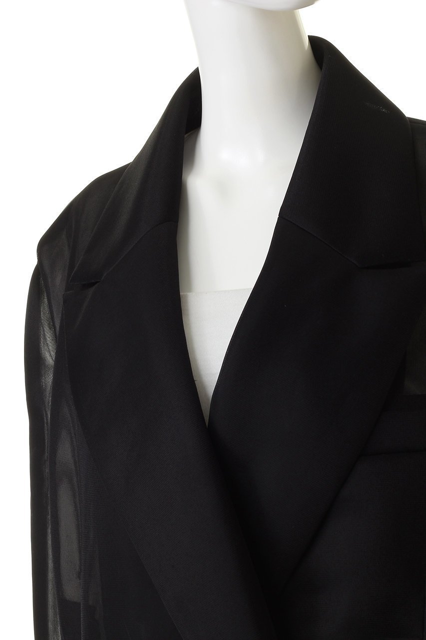 【プランク プロジェクト/PRANK PROJECT】のシースルーオーバージャケット / See-through Over Jacket 人気、トレンドファッション・服の通販 founy(ファニー) 　ファッション　Fashion　レディースファッション　Fashion for Women　アウター　Coat / Outerwear Collection　レディースジャケット・軽アウター　Jackets　おすすめ　Recommended / Our Picks　ジャケット　Jacket, Outerwear　ダブル　Double, Double-Breasted　ボトム　Bottoms, Lower Wear　マニッシュ　Mannish, Boyish　ラッセル　Raschel, Raschel Lace　ルーズ　Loose, Oversized　other-5|ID: prp329100003135286 ipo3291000000032915007