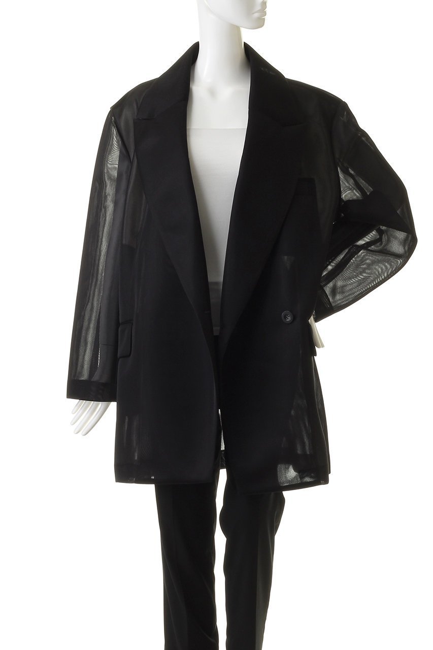 【プランク プロジェクト/PRANK PROJECT】のシースルーオーバージャケット / See-through Over Jacket 人気、トレンドファッション・服の通販 founy(ファニー) 　ファッション　Fashion　レディースファッション　Fashion for Women　アウター　Coat / Outerwear Collection　レディースジャケット・軽アウター　Jackets　おすすめ　Recommended / Our Picks　ジャケット　Jacket, Outerwear　ダブル　Double, Double-Breasted　ボトム　Bottoms, Lower Wear　マニッシュ　Mannish, Boyish　ラッセル　Raschel, Raschel Lace　ルーズ　Loose, Oversized　other-7|ID: prp329100003135286 ipo3291000000032915023