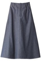 【エブール/ebure】のリアクティブデニム トラペーズスカート 人気、トレンドファッション・服の通販 founy(ファニー) ファッション Fashion レディースファッション WOMEN スカート Skirt おすすめ Recommend シンプル デニム パッチ thumbnail ブルー|ID: prp329100003135306 ipo3291000000021681351
