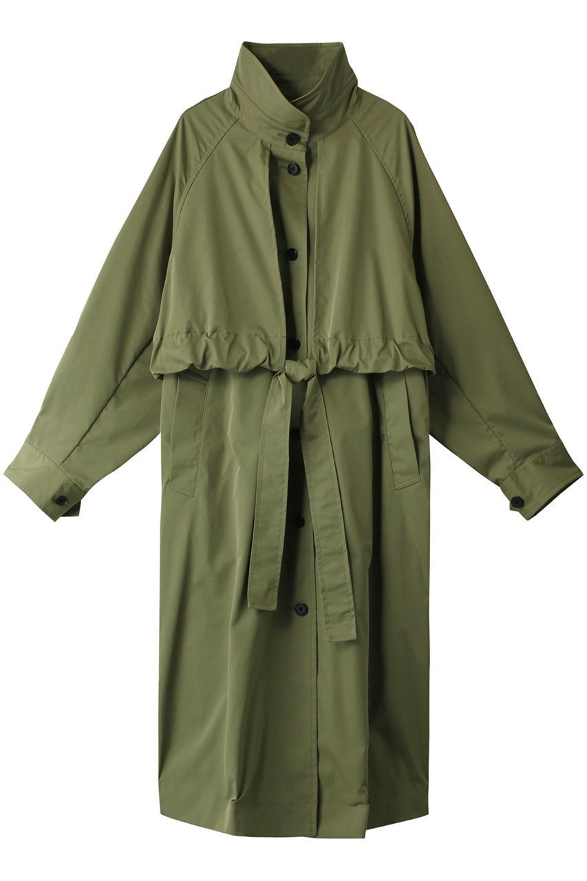 【エリオポール/heliopole】のthe Field コート(LIMONTA DOLMAN) インテリア・キッズ・メンズ・レディースファッション・服の通販 founy(ファニー) 　ファッション　Fashion　レディースファッション　Fashion for Women　アウター　Coat / Outerwear Collection　コート・ロングコート・ピーコート　Long Coats, Peacoats & More　タフタ　Taffeta, Structured Fabric　ロング　Long, Long-Length　カーキ|ID: prp329100003135369 ipo3291000000032919072