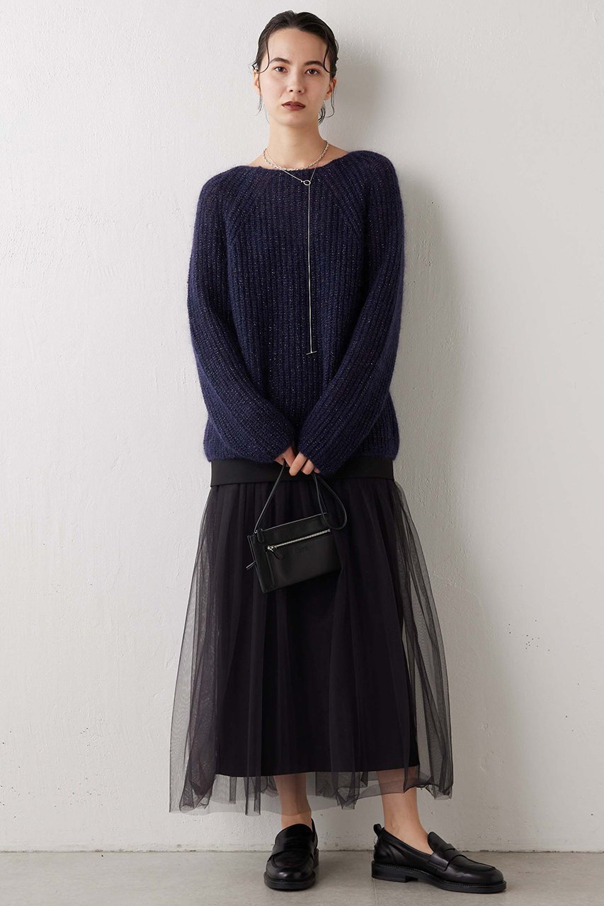 【ウィムガゼット/Whim Gazette】のチュール切り替えスカート 人気、トレンドファッション・服の通販 founy(ファニー) 　ファッション　Fashion　レディースファッション　Fashion for Women　スカート　Skirts　ロングスカート　Long Skirts / Maxi & Midi Skirts　スリット　Slit, Slit Detail　チュール　Tulip, Tulip Motif　ドッキング　Docking, Mixed Material　ロング　Long, Long-Length　エレガント 上品　Elegant　other-2|ID: prp329100003135372 ipo3291000000032824580