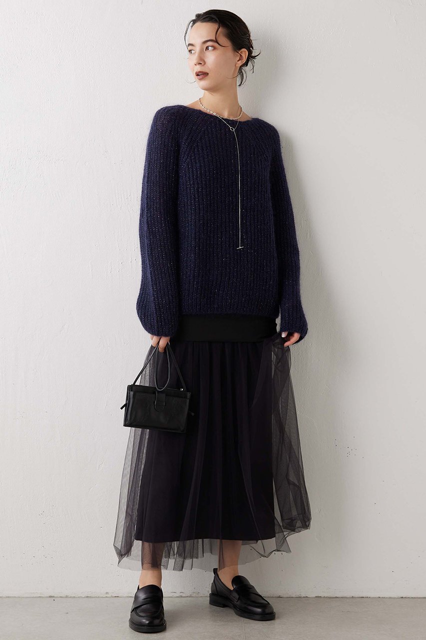 【ウィムガゼット/Whim Gazette】のチュール切り替えスカート 人気、トレンドファッション・服の通販 founy(ファニー) 　ファッション　Fashion　レディースファッション　Fashion for Women　スカート　Skirts　ロングスカート　Long Skirts / Maxi & Midi Skirts　スリット　Slit, Slit Detail　チュール　Tulip, Tulip Motif　ドッキング　Docking, Mixed Material　ロング　Long, Long-Length　エレガント 上品　Elegant　other-3|ID: prp329100003135372 ipo3291000000032824581