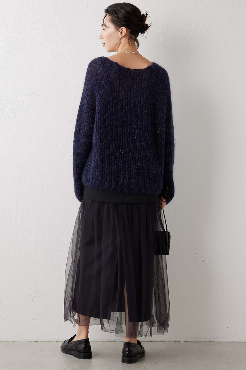 【ウィムガゼット/Whim Gazette】のチュール切り替えスカート 人気、トレンドファッション・服の通販 founy(ファニー) 　ファッション　Fashion　レディースファッション　Fashion for Women　スカート　Skirts　ロングスカート　Long Skirts / Maxi & Midi Skirts　スリット　Slit, Slit Detail　チュール　Tulip, Tulip Motif　ドッキング　Docking, Mixed Material　ロング　Long, Long-Length　エレガント 上品　Elegant　other-5|ID: prp329100003135372 ipo3291000000032824583
