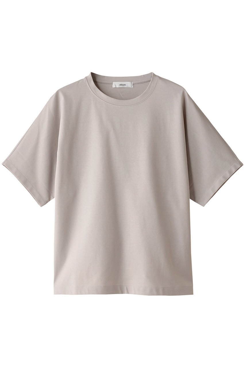 【エブール/ebure】のピュアオーガニックバイオ クルーネックカットソー インテリア・キッズ・メンズ・レディースファッション・服の通販 founy(ファニー) 　ファッション　Fashion　レディースファッション　Fashion for Women　トップス・カットソー　Cut & Sew Tops　シャツ・ブラウス・オフィスカジュアル　Elegant Blouses & Button-Ups　ロングTシャツ・Tシャツ　Longline T-Shirts & Tees　カットソー・ベーシックTシャツ　Cut-and-Sewn Tops / Stretch Tees & Basics　なめらか　Smooth, Silky Texture　ショート　Short, Short Length　シンプル　Simple, Minimal　スリーブ　Sleeve, Long Sleeve / Short Sleeve　ボトム　Bottoms, Lower Wear　再入荷　Restock / Back in Stock　定番　Standard, Basic Item　ライトベージュ|ID: prp329100003135408 ipo3291000000032891185