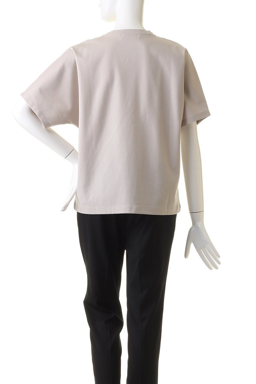 【エブール/ebure】のピュアオーガニックバイオ クルーネックカットソー 人気、トレンドファッション・服の通販 founy(ファニー) 　ファッション　Fashion　レディースファッション　Fashion for Women　トップス・カットソー　Cut & Sew Tops　シャツ・ブラウス・オフィスカジュアル　Elegant Blouses & Button-Ups　ロングTシャツ・Tシャツ　Longline T-Shirts & Tees　カットソー・ベーシックTシャツ　Cut-and-Sewn Tops / Stretch Tees & Basics　なめらか　Smooth, Silky Texture　ショート　Short, Short Length　シンプル　Simple, Minimal　スリーブ　Sleeve, Long Sleeve / Short Sleeve　ボトム　Bottoms, Lower Wear　定番　Standard, Basic Item　other-4|ID: prp329100003135408 ipo3291000000035933899