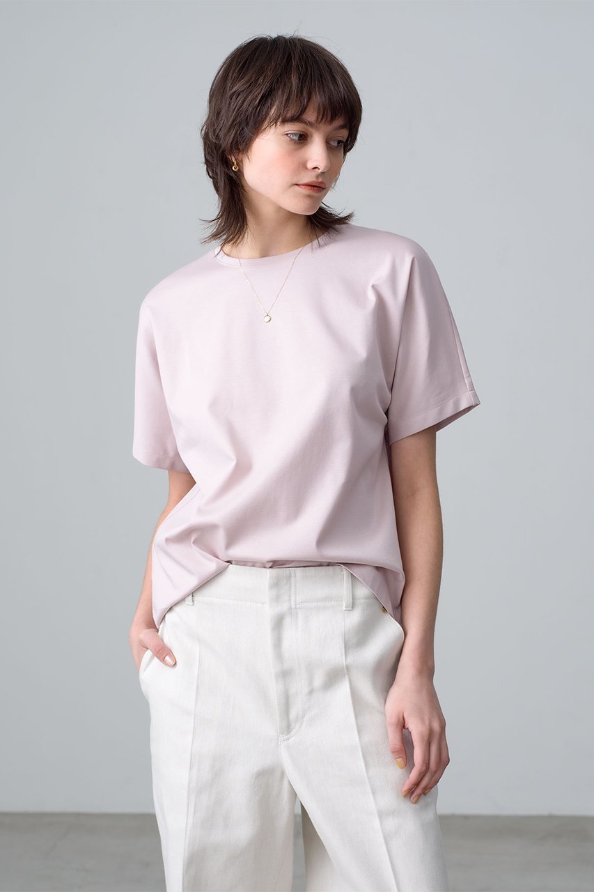【エブール/ebure】の【ELLESHOP限定】ピュアオーガニックバイオ クルーネックカットソー 人気、トレンドファッション・服の通販 founy(ファニー) 　ファッション　Fashion　レディースファッション　WOMEN　トップス・カットソー　Tops/Tshirt　シャツ/ブラウス　Shirts/Blouses　ロング / Tシャツ　T-Shirts　カットソー　Cut and Sewn　イタリア　Italy　春　Spring　カットソー　Cut And Sew　ショート　Short　シンプル　Simple　スリーブ　Sleeve　定番　Standard　なめらか　Smooth　別注　Special Order　S/S・春夏　Ss・Spring/Summer　夏　Summer　other-8|ID: prp329100003135409 ipo3291000000031416577