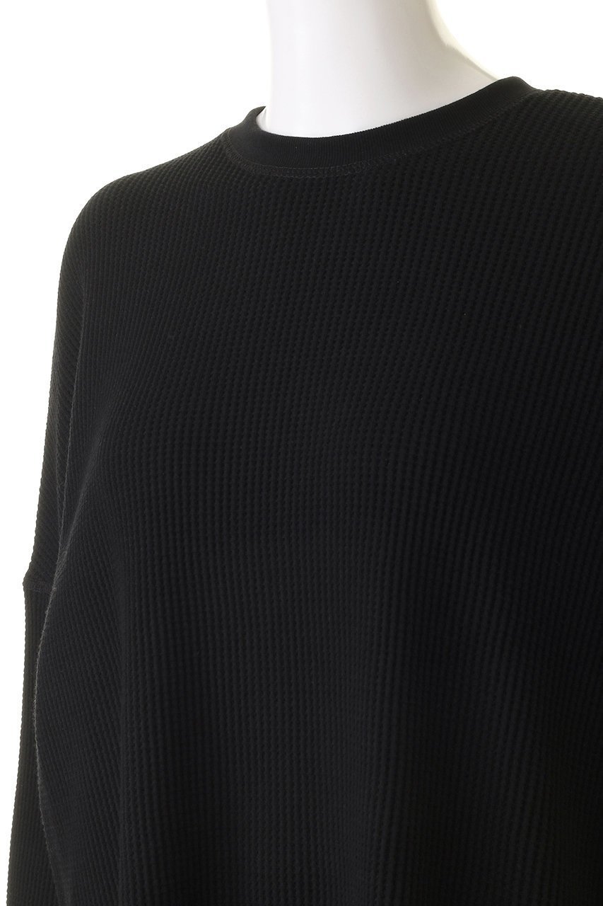 【サードマガジン/THIRD MAGAZINE】のワッフルロングスリーブ 人気、トレンドファッション・服の通販 founy(ファニー) 　ファッション　Fashion　レディースファッション　Fashion for Women　トップス・カットソー　Cut & Sew Tops　シャツ・ブラウス・オフィスカジュアル　Elegant Blouses & Button-Ups　ロングTシャツ・Tシャツ　Longline T-Shirts & Tees　カットソー・ベーシックTシャツ　Cut-and-Sewn Tops / Stretch Tees & Basics　シンプル　Simple, Minimal　スリット　Slit, Slit Detail　スリーブ　Sleeve, Long Sleeve / Short Sleeve　ファブリック　Fabric, Textile　ロング　Long, Long-Length　ワッフル　Waffle, Waffle Knit　other-5|ID: prp329100003143859 ipo3291000000032854518